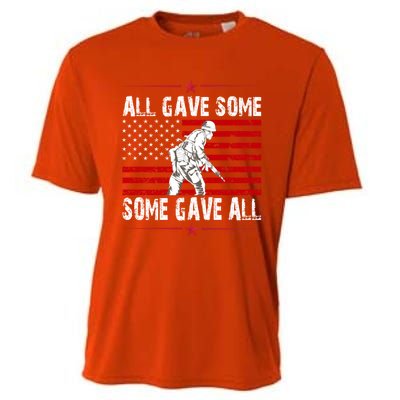 All Gave Some Gift Some Gave All Memorial Day Veterans Day Gift Cooling Performance Crew T-Shirt