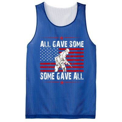 All Gave Some Gift Some Gave All Memorial Day Veterans Day Gift Mesh Reversible Basketball Jersey Tank