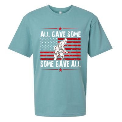 All Gave Some Gift Some Gave All Memorial Day Veterans Day Gift Sueded Cloud Jersey T-Shirt