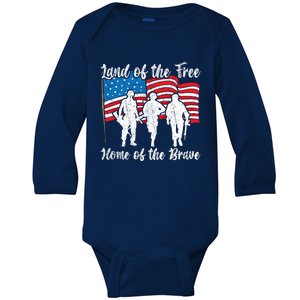 All Gave Some Some Gave All Usa Flag American Memorial Day Gift Baby Long Sleeve Bodysuit