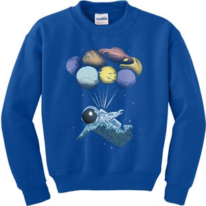 Astronaut Graphic Space Science Night Sky Stars Gift Idea Cool Gift Kids Sweatshirt