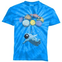 Astronaut Graphic Space Science Night Sky Stars Gift Idea Cool Gift Kids Tie-Dye T-Shirt