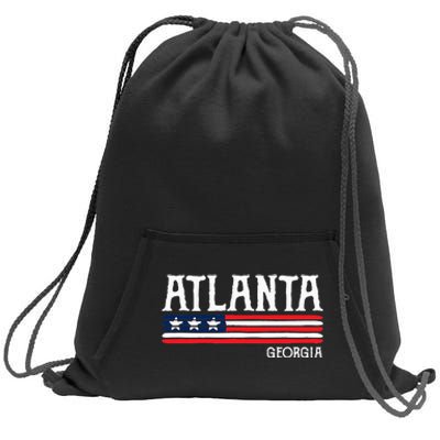 Atlanta Georgia Souvenir Gift Sweatshirt Cinch Pack Bag