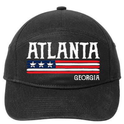 Atlanta Georgia Souvenir Gift 7-Panel Snapback Hat