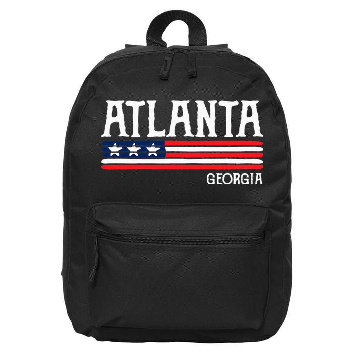 Atlanta Georgia Souvenir Gift 16 in Basic Backpack