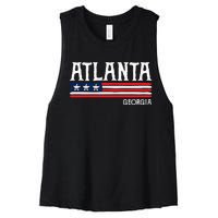 Atlanta Georgia Souvenir Gift Women's Racerback Cropped Tank