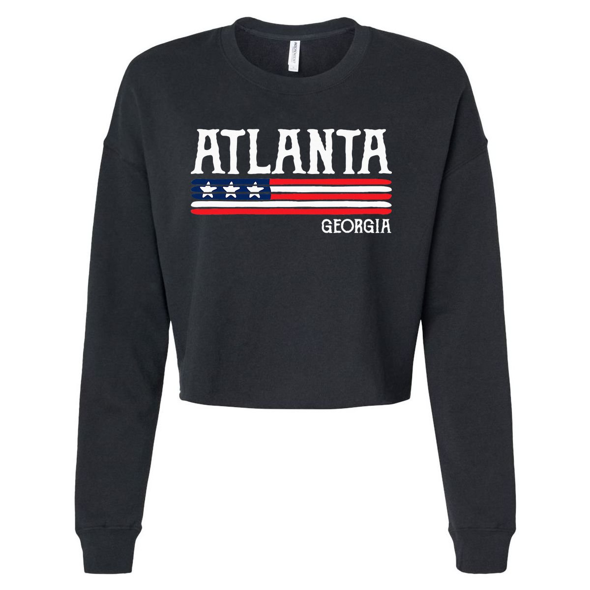 Atlanta Georgia Souvenir Gift Cropped Pullover Crew