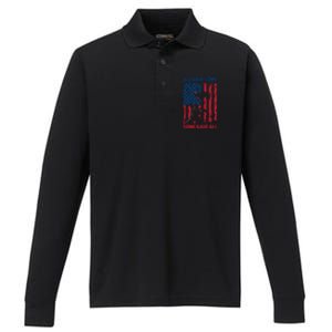 All Gave Some Some Gave All 4th Of July American Flag Hat Meaningful Gift Performance Long Sleeve Polo