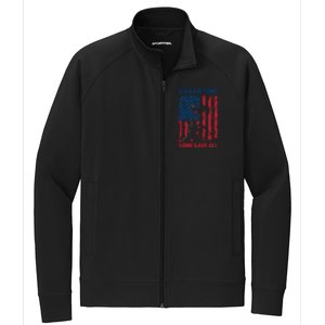 All Gave Some Some Gave All 4th Of July American Flag Hat Meaningful Gift Stretch Full-Zip Cadet Jacket