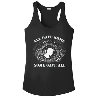 All Gave Some Pow Mia You Are Not Forgotten Some Gave All Ladies PosiCharge Competitor Racerback Tank