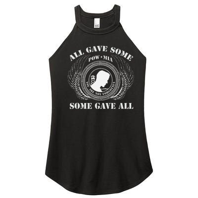 All Gave Some Pow Mia You Are Not Forgotten Some Gave All Women’s Perfect Tri Rocker Tank