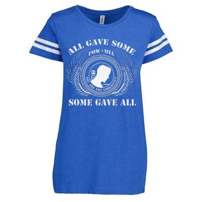 All Gave Some Pow Mia You Are Not Forgotten Some Gave All Enza Ladies Jersey Football T-Shirt