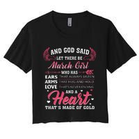 And God Said Let There Be March Who Has Women's Crop Top Tee