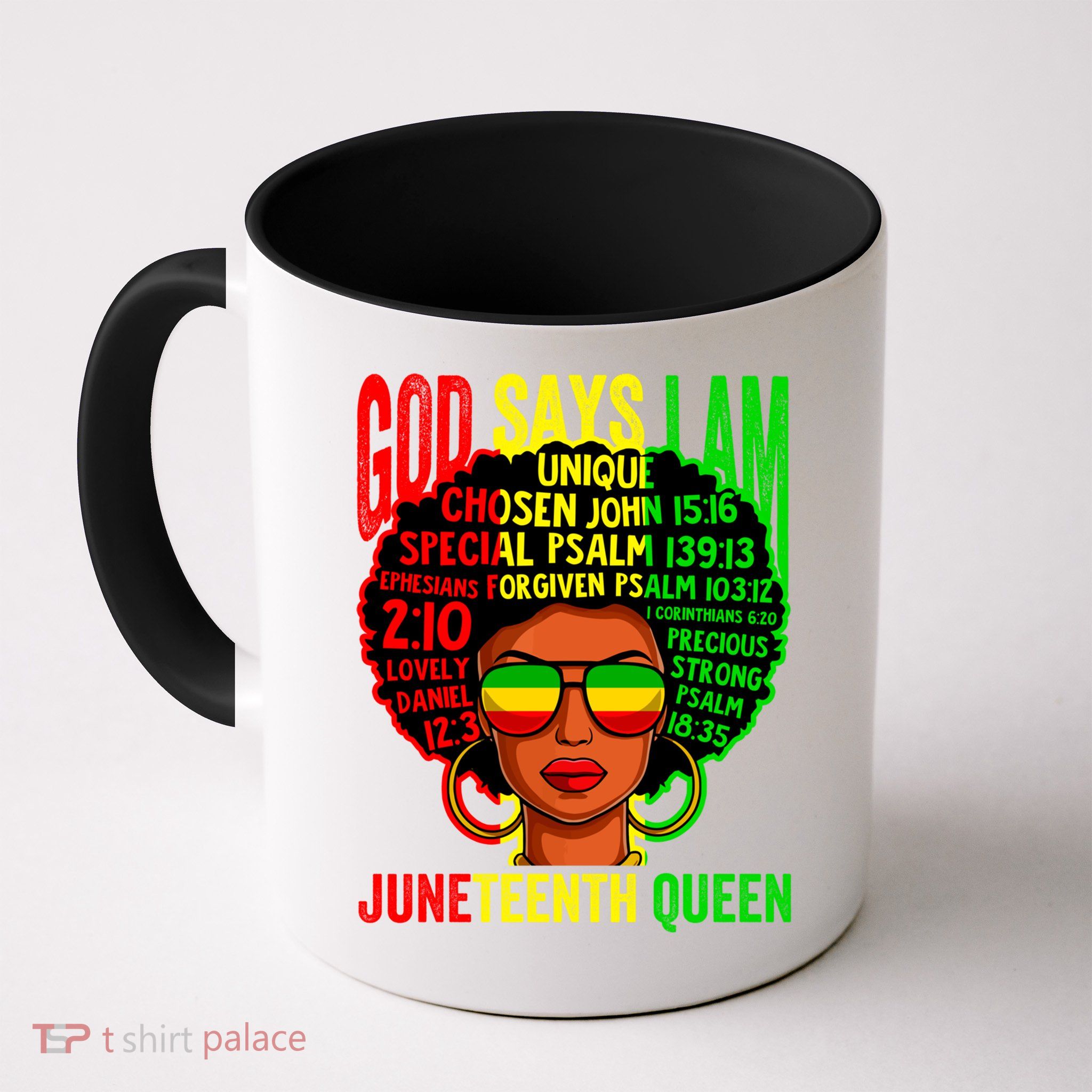 African God Says I Am Juneteenth Queen Black History Gift Mug