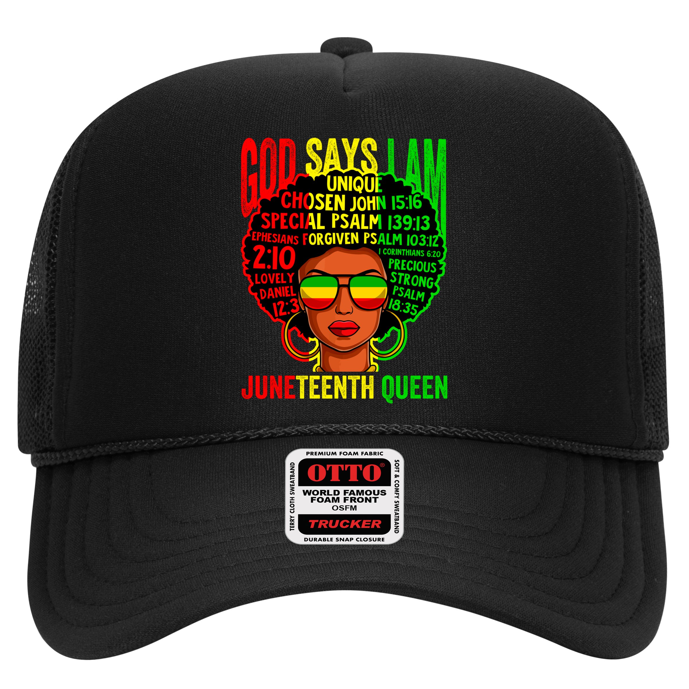 African God Says I Am Juneteenth Queen Black History Gift Hat