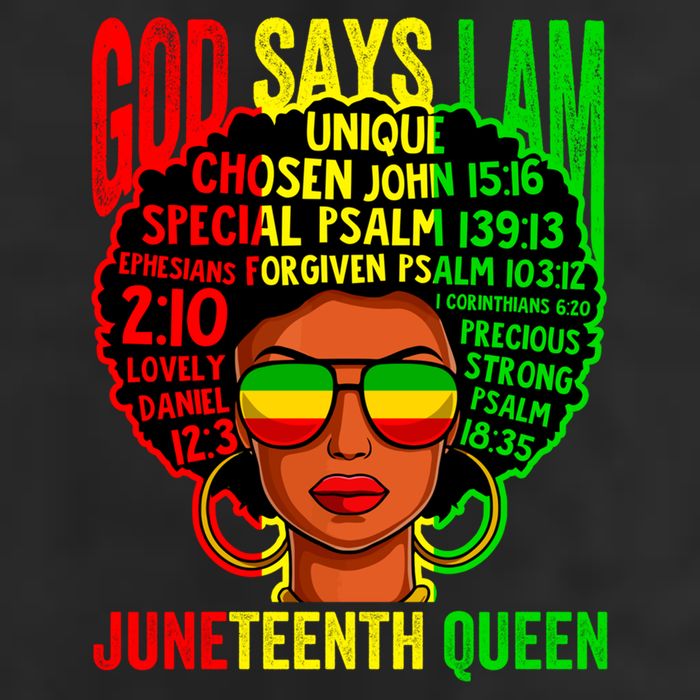 African God Says I Am Juneteenth Queen Black History Gift Hat