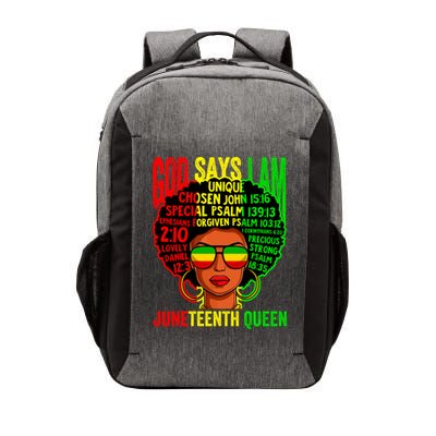 African God Says I Am Juneteenth Queen Black History Gift Vector Backpack
