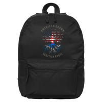 American Grown Scottish Roots Usa Scotland Flag Heritage 16 in Basic Backpack