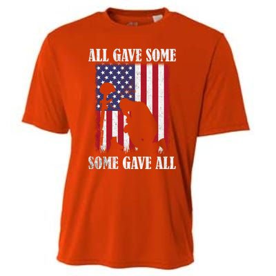 All Gave Some Some Gave All Funny Gift Veteran And Memorial's Day Gift Cooling Performance Crew T-Shirt