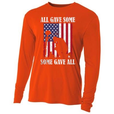 All Gave Some Some Gave All Funny Gift Veteran And Memorial's Day Gift Cooling Performance Long Sleeve Crew