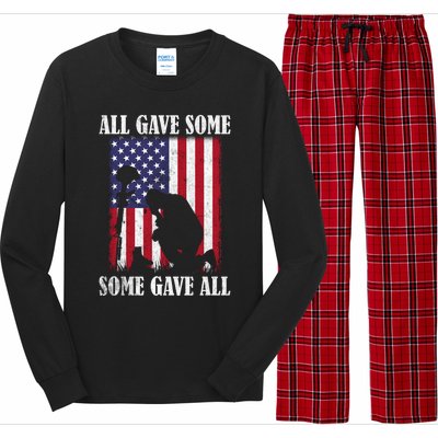 All Gave Some Some Gave All Funny Gift Veteran And Memorial's Day Gift Long Sleeve Pajama Set