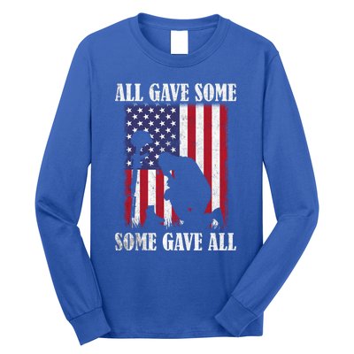 All Gave Some Some Gave All Funny Gift Veteran And Memorial's Day Gift Long Sleeve Shirt