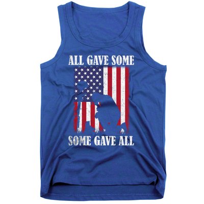 All Gave Some Some Gave All Funny Gift Veteran And Memorial's Day Gift Tank Top