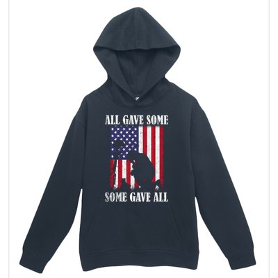 All Gave Some Some Gave All Funny Gift Veteran And Memorial's Day Gift Urban Pullover Hoodie