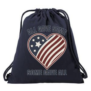 All Gave Some Gift Some Gave All Veteran Great Gift Drawstring Bag