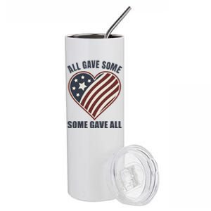 All Gave Some Gift Some Gave All Veteran Great Gift Stainless Steel Tumbler