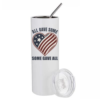 All Gave Some Gift Some Gave All Veteran Great Gift Stainless Steel Tumbler