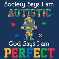 Autism God Says I Am Perfect Autism Awareness Tall T-Shirt