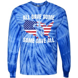 All Gave Some Some Gave All Gift Tie-Dye Long Sleeve Shirt