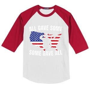 All Gave Some Some Gave All Gift Kids Colorblock Raglan Jersey