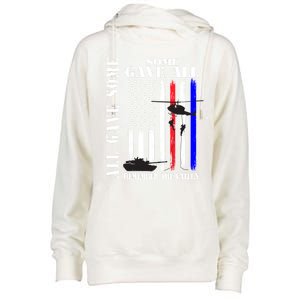 All Gave Some Some Gave All Flag Veteran Memorial Day Family Gift Womens Funnel Neck Pullover Hood