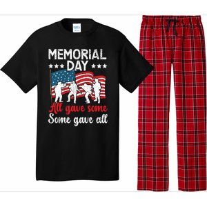 All Gave Some Some Gave All Usa Flag American Memorial Day Gift Pajama Set