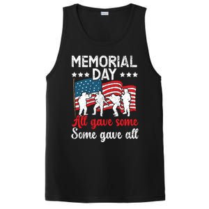 All Gave Some Some Gave All Usa Flag American Memorial Day Gift PosiCharge Competitor Tank