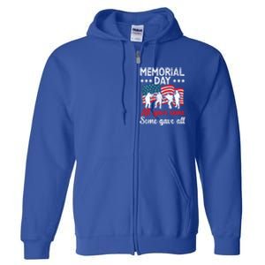 All Gave Some Some Gave All Usa Flag American Memorial Day Gift Full Zip Hoodie