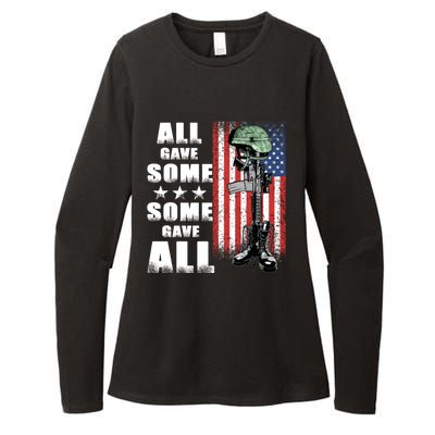 All Gave Some Some Gave All Battlefield Cross Gift Womens CVC Long Sleeve Shirt