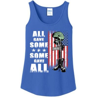 All Gave Some Some Gave All Battlefield Cross Gift Ladies Essential Tank