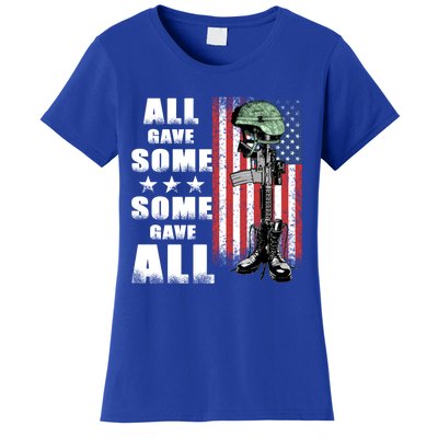 All Gave Some Some Gave All Battlefield Cross Gift Women's T-Shirt