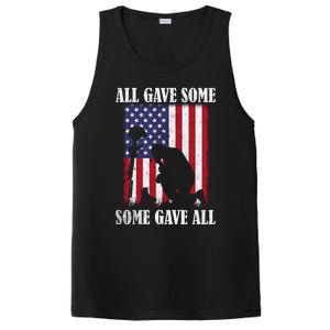 All Gave Some Some Gave All Gift Veteran And Memorial's Day Gift PosiCharge Competitor Tank