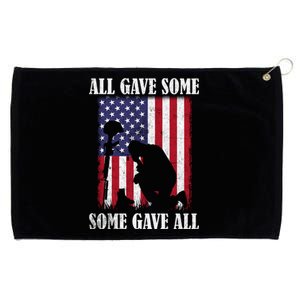 All Gave Some Some Gave All Gift Veteran And Memorial's Day Gift Grommeted Golf Towel