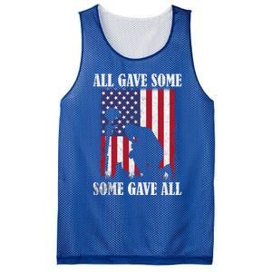 All Gave Some Some Gave All Gift Veteran And Memorial's Day Gift Mesh Reversible Basketball Jersey Tank