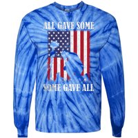 All Gave Some Some Gave All Gift Veteran And Memorial's Day Gift Tie-Dye Long Sleeve Shirt