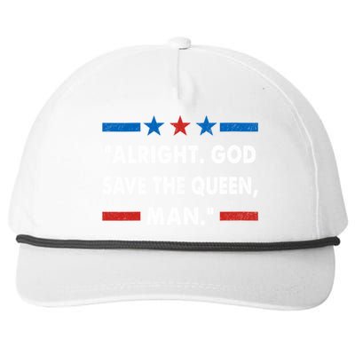 Alright God Save The Queen Man Biden Connecticut Speech Snapback Five-Panel Rope Hat