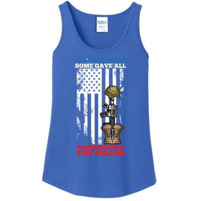 All Gave Some Some Gave All Flag Veteran Memorial Day Gift Ladies Essential Tank