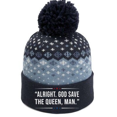 Alright God Save The Queen Man Biden Connecticut Speech The Baniff Cuffed Pom Beanie