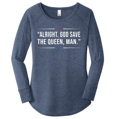 Alright God Save The Queen Man Biden Connecticut Speech Women's Perfect Tri Tunic Long Sleeve Shirt