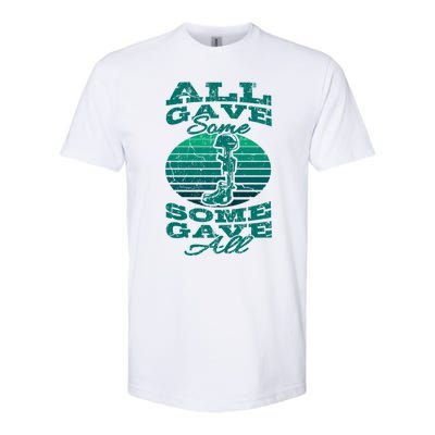 All Gave Some Some Gave All Memorial Day Veterans Day Patrio Meaningful Gift Softstyle CVC T-Shirt